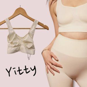 Brand New w/ Tags Yitty Lizzo Nearly Naked Shaping Midi Bra Ivory Medium/Large